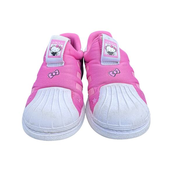 adidas Superstar 360 x Hello Kitty Pink White Slip On Shoes Size‎ 10K US Kids - Picture 1 of 9